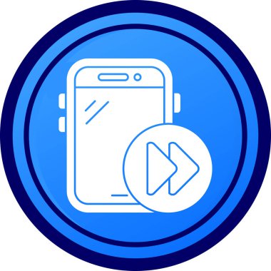 Akıllı telefon. Web simgesi basit illüstrasyon