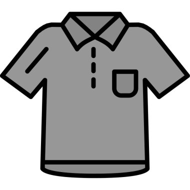 shirt simgesi vektör illüstrasyonu