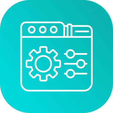 Beyaz çizgi elektrikli karıştırıcı simgesi uzun gölge arkaplanı ile izole edilmiş. Mutfak blenderi. Yeşil daire düğmesi. vektör illüstrasyonu