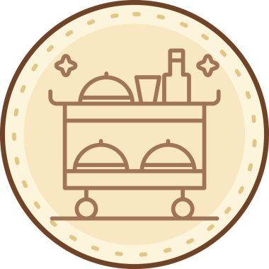 yiyecek ikonu vektör illüstrasyonu