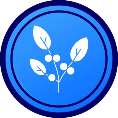 Bitki yuvarlak vektör simgesi