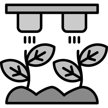 Bahçe. Web simgesi basit illüstrasyon