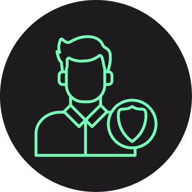 İnsan simgesinin vektör illüstrasyonu