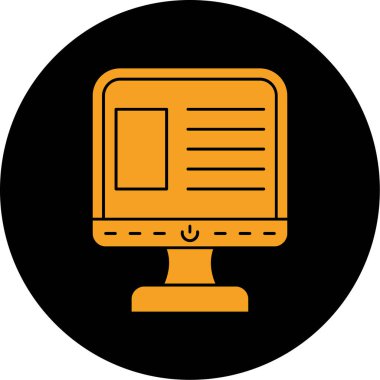 Bilgisayar monitörü. Basit tasarım