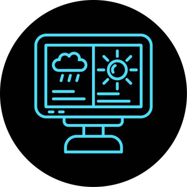 Seo simgesinin vektör illüstrasyonu