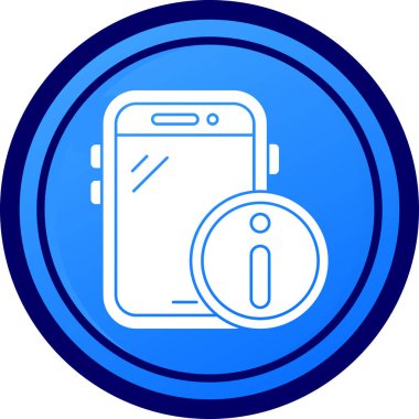 Cep telefonu. Web simgesi basit illüstrasyon