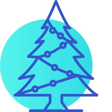 ağaç web simgesi basit illüstrasyon