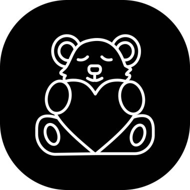 Oyuncak ayı kutsal kişilerin resmi, vektör çizim