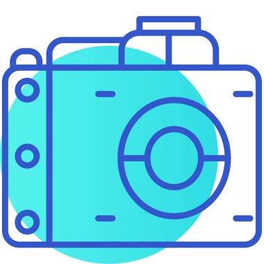 Kamera. Web simgesi basit illüstrasyon