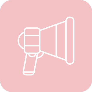 megafon simgesinin vektör illüstrasyonu