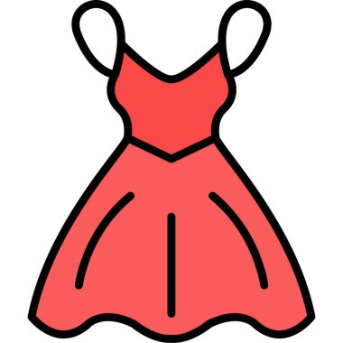 Elbise. Web simgesi basit illüstrasyon