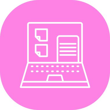 Bilgisayar. Web simgesi basit tasarım