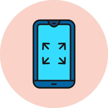 akıllı telefon simgesi vektör illüstrasyonu