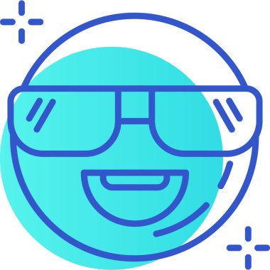 Gözlük. Web simgesi basit illüstrasyon