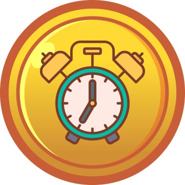 Alarm izleme simgesi yumuşak arkaplanda izole edilmiş basit moda biçiminde