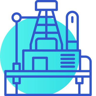 İnşaat vinç binası simgesi - ana hatları biçiminde