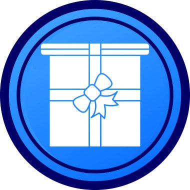 Hediye. Web simgesi basit illüstrasyon