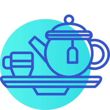 Çay simge vektör çizim