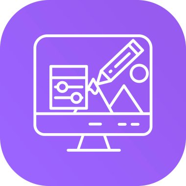 Web tasarım vektörü simgesi