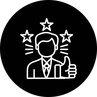 İş ve finans simgesinin vektör illüstrasyonu