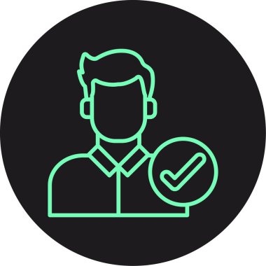 Vektör Adam simgesi, vektör illüstrasyonu