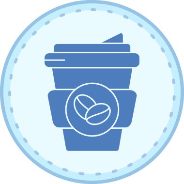 Kahve. Web simgesi basit tasarım