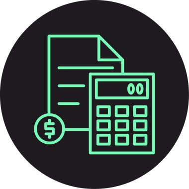 Hesap makinesi. Web simgesi basit illüstrasyon