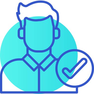 avatar adam simgesi ana hatları biçiminde