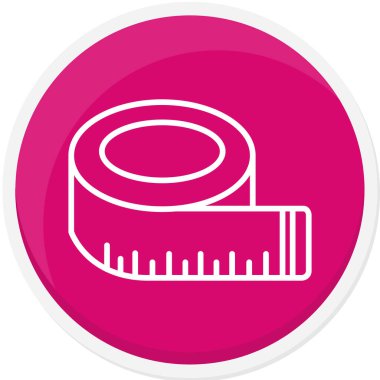 Teyp vektör simgesi modern vektör illüstrasyonu ölçülüyor