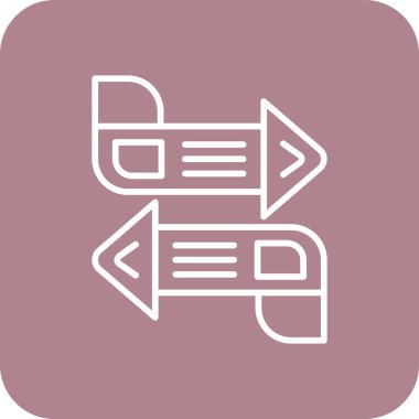 Belge. Web simgesi basit illüstrasyon