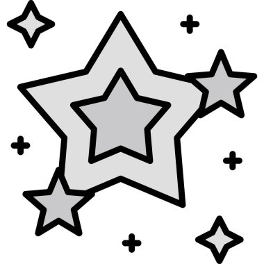Yıldız simgesi vektör illüstrasyonu