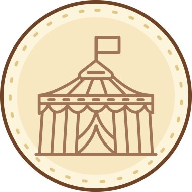 Lunapark ikonu. Basit resimleme