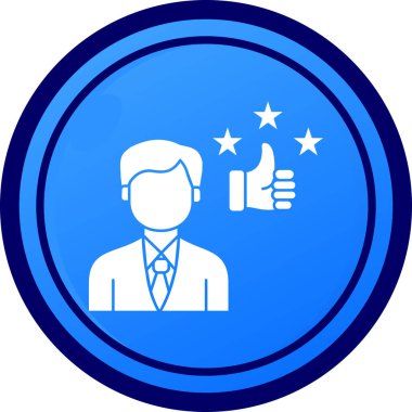 başparmak vektör simgesi modern illüstrasyon