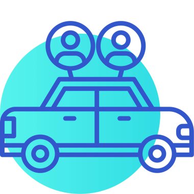 - Araba. Web simgesi basit illüstrasyon