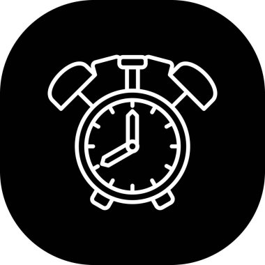 Saat simgesi vektör illüstrasyonu