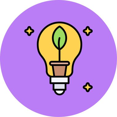 Ampul. Web simgesi basit tasarım