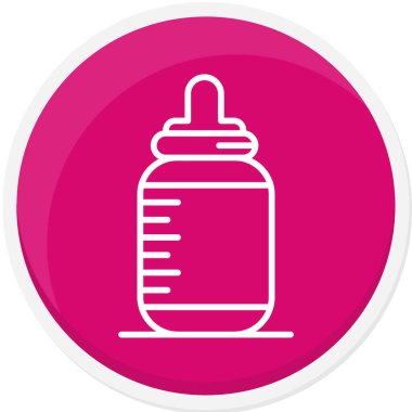 bebek şişe vektör simgesi