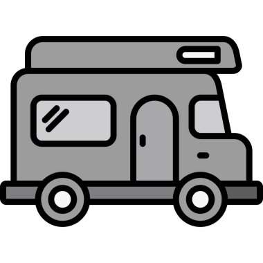 Van simge vektör çizim