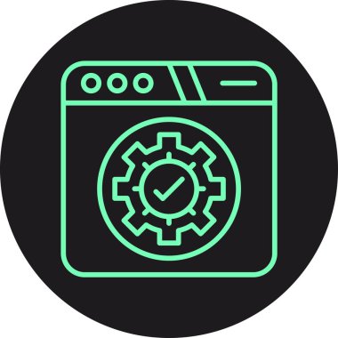 Projeniz için vektör ayarı simgesi