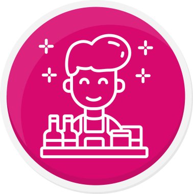 Güzel bir kadının vektör illüstrasyonu