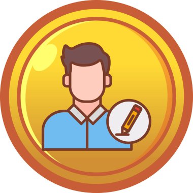 Bir madeni para tutan adam