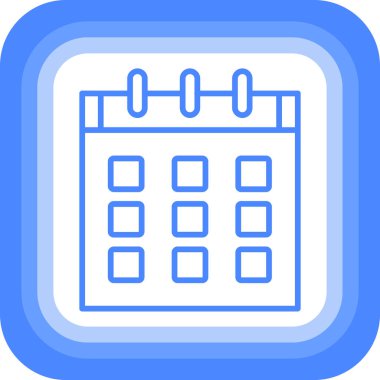 Takvim. Web simgesi basit tasarım