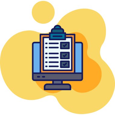 bilgisayar simgesi vektör illüstrasyonu