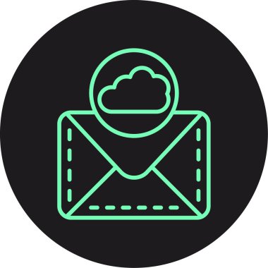 vektör e- posta simgesi, illüstrasyon