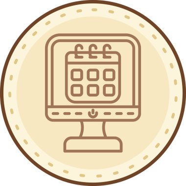 Bir cep telefonu simgesinin vektör illüstrasyonu