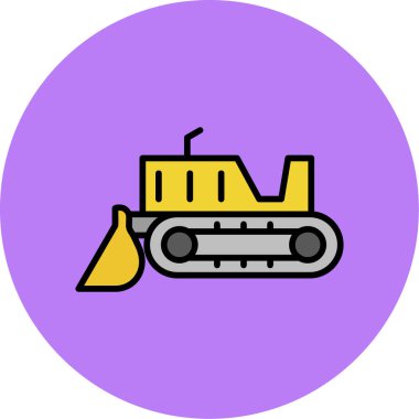 Bir kamyon simgesinin vektör çizimi