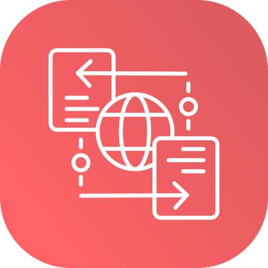 genel ağ vektör çizgisi simgesi