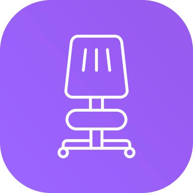 Sandalye. Web simgesi basit illüstrasyon