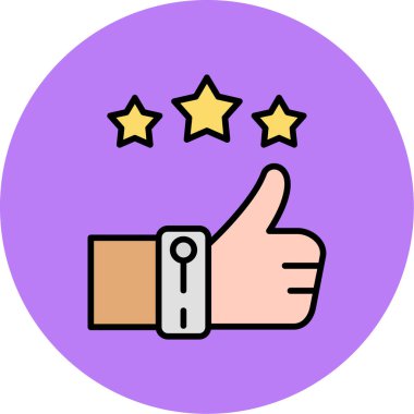 Başparmak yukarı. Web simgesi