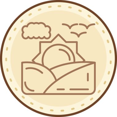 Modern yapı simgesinin vektör illüstrasyonu